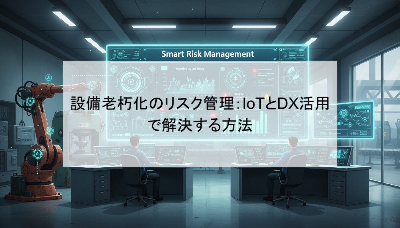 設備老朽化のリスク管理：IoTとDX活用で解決する方法